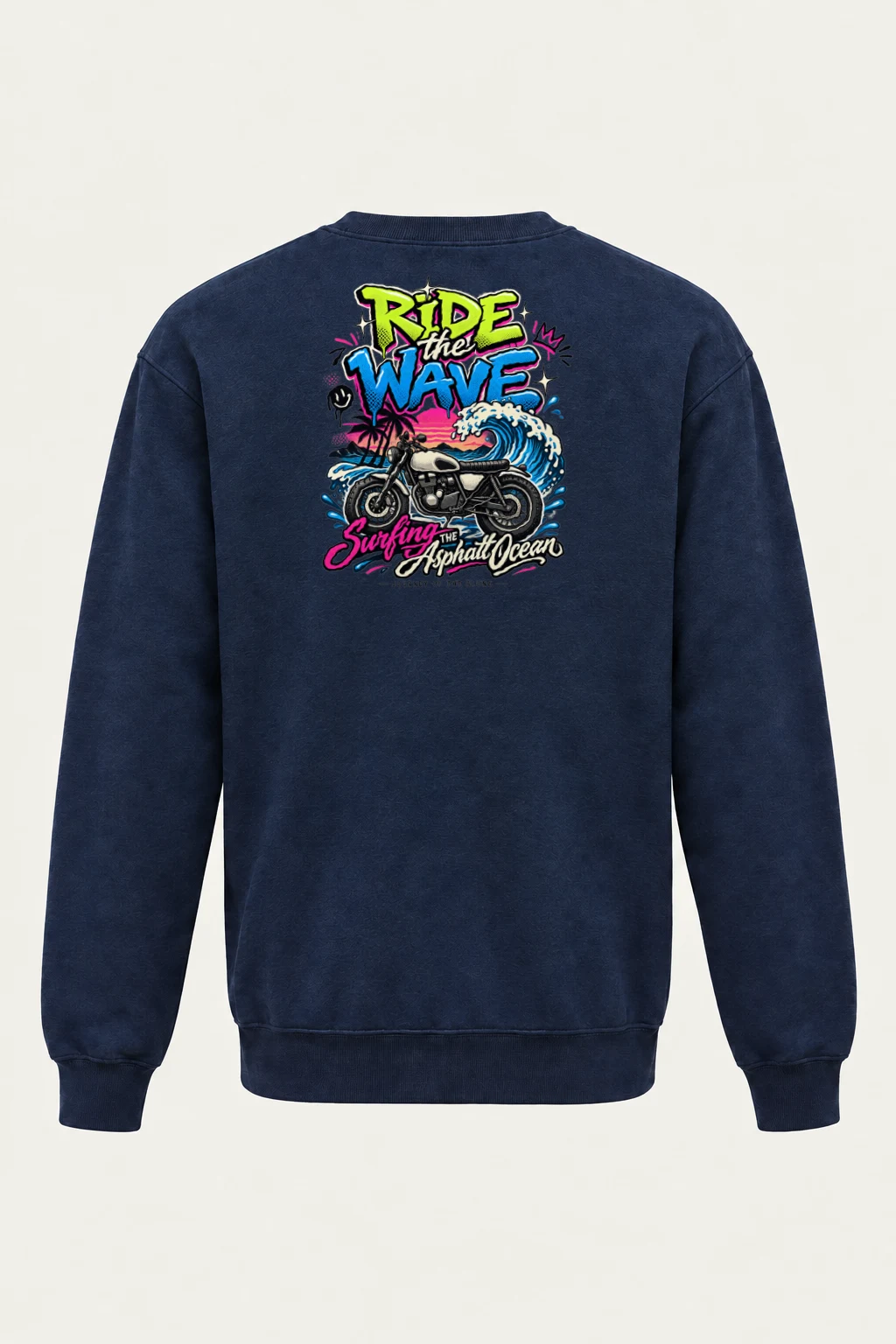 "Asphalt Ocean Journey" Heavy Blend Unisex Crewneck Sweatshirt | Gildan 18000