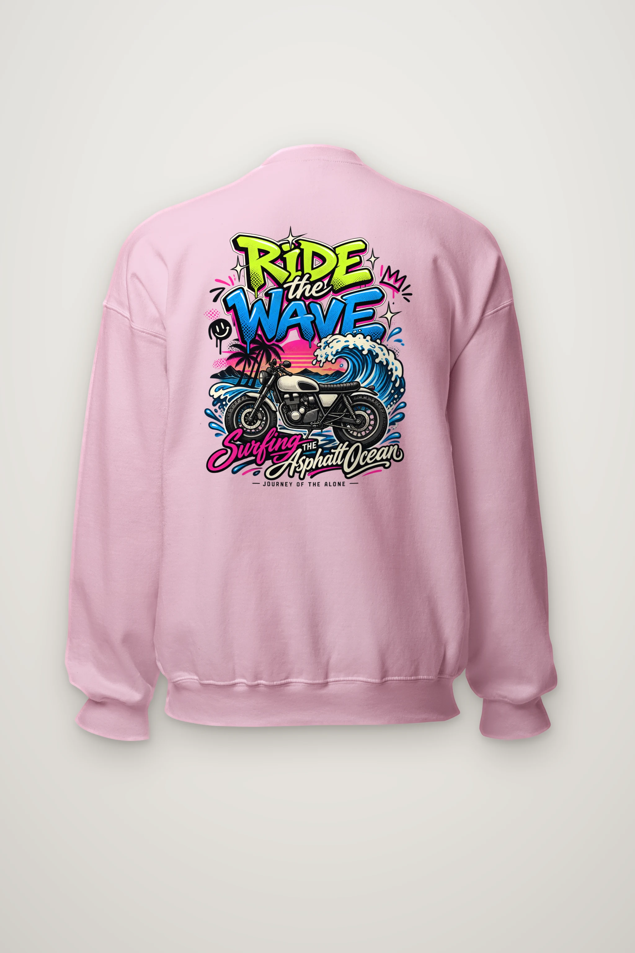 "Asphalt Ocean Journey" Heavy Blend Unisex Crewneck Sweatshirt