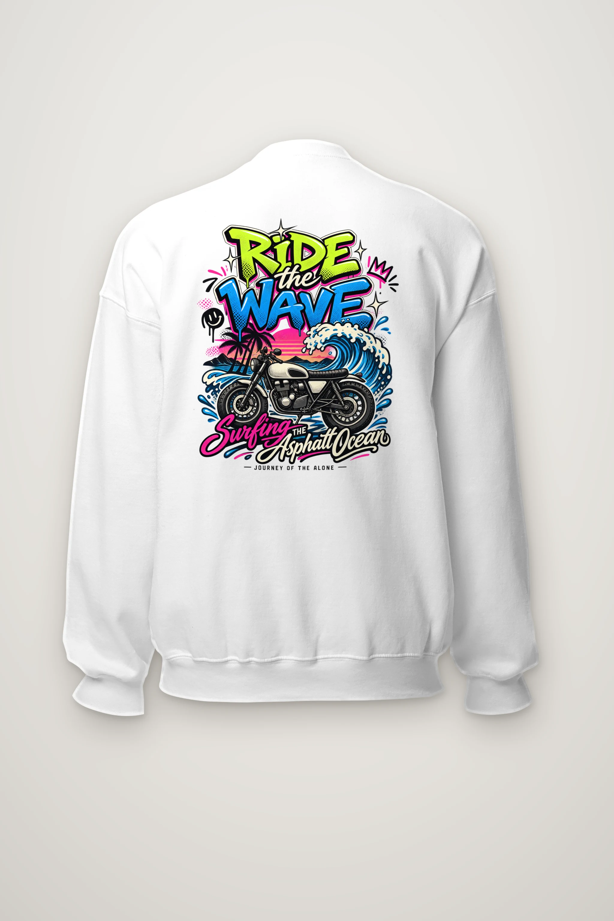 "Asphalt Ocean Journey" Heavy Blend Unisex Crewneck Sweatshirt