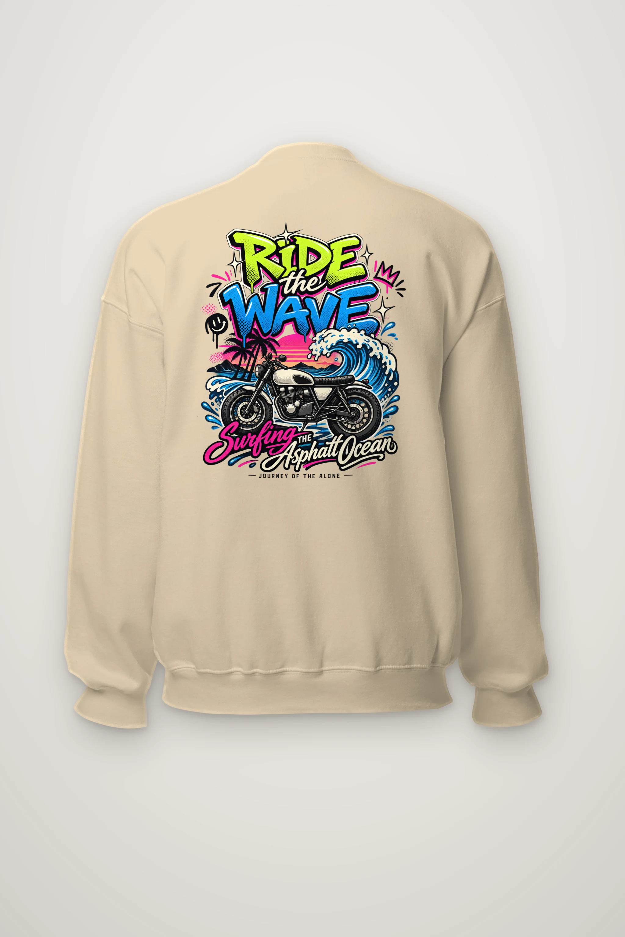 "Asphalt Ocean Journey" Heavy Blend Unisex Crewneck Sweatshirt