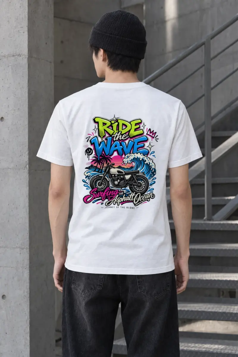 "Asphalt Ocean Journey" Heavyweight Unisex Crewneck T-shirt