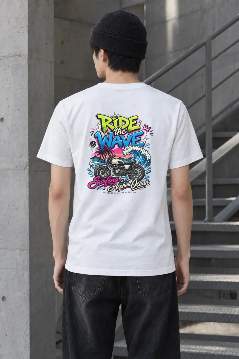 "Asphalt Ocean Journey" Heavyweight Unisex Crewneck T-shirt