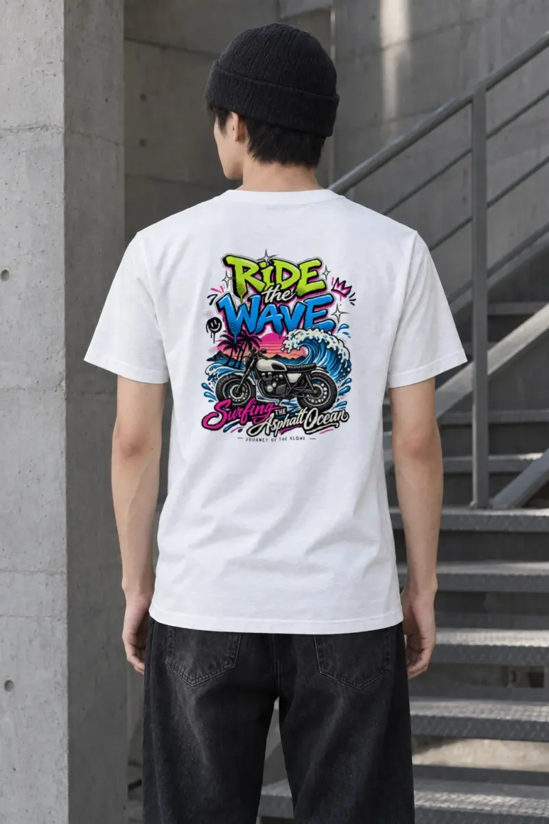"Asphalt Ocean Journey" Heavyweight Unisex Crewneck T-shirt