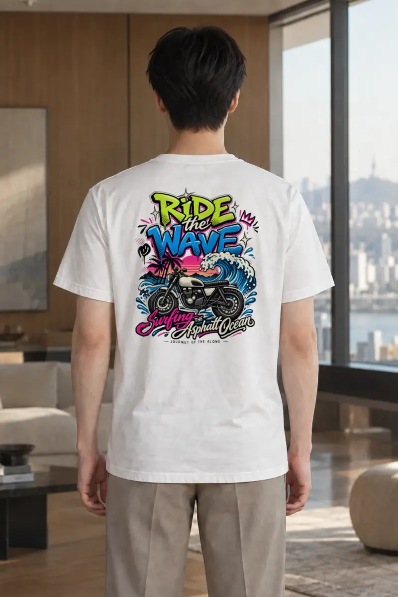 "Asphalt Ocean Journey" Heavyweight Unisex Crewneck T-shirt