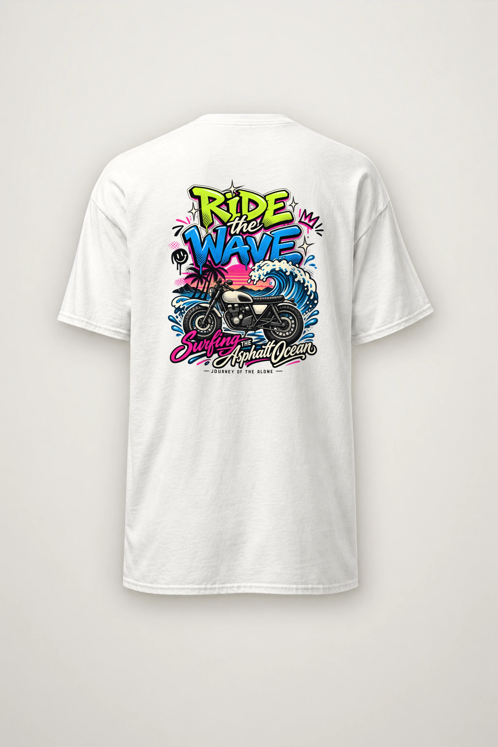 "Asphalt Ocean Journey" Heavyweight Unisex Crewneck T-shirt