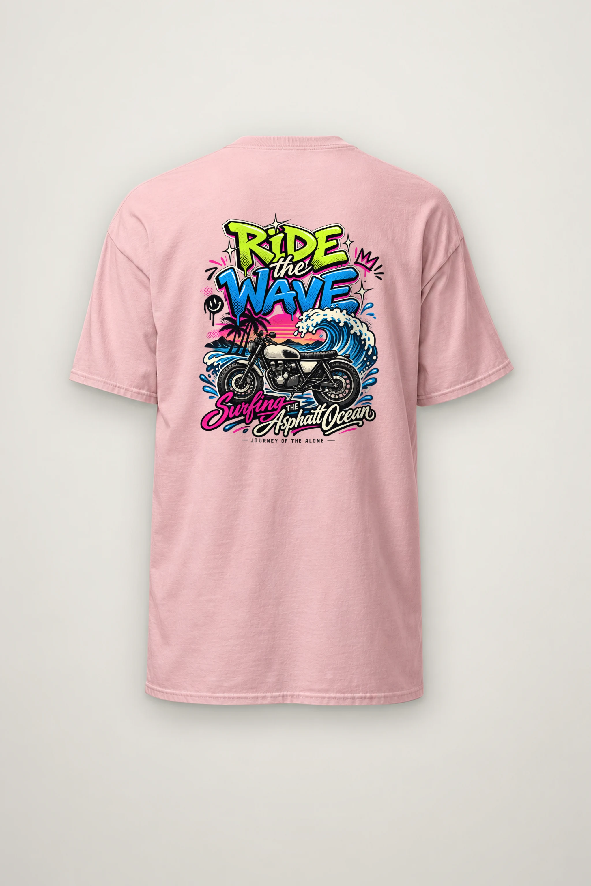 "Asphalt Ocean Journey" Heavyweight Unisex Crewneck T-shirt