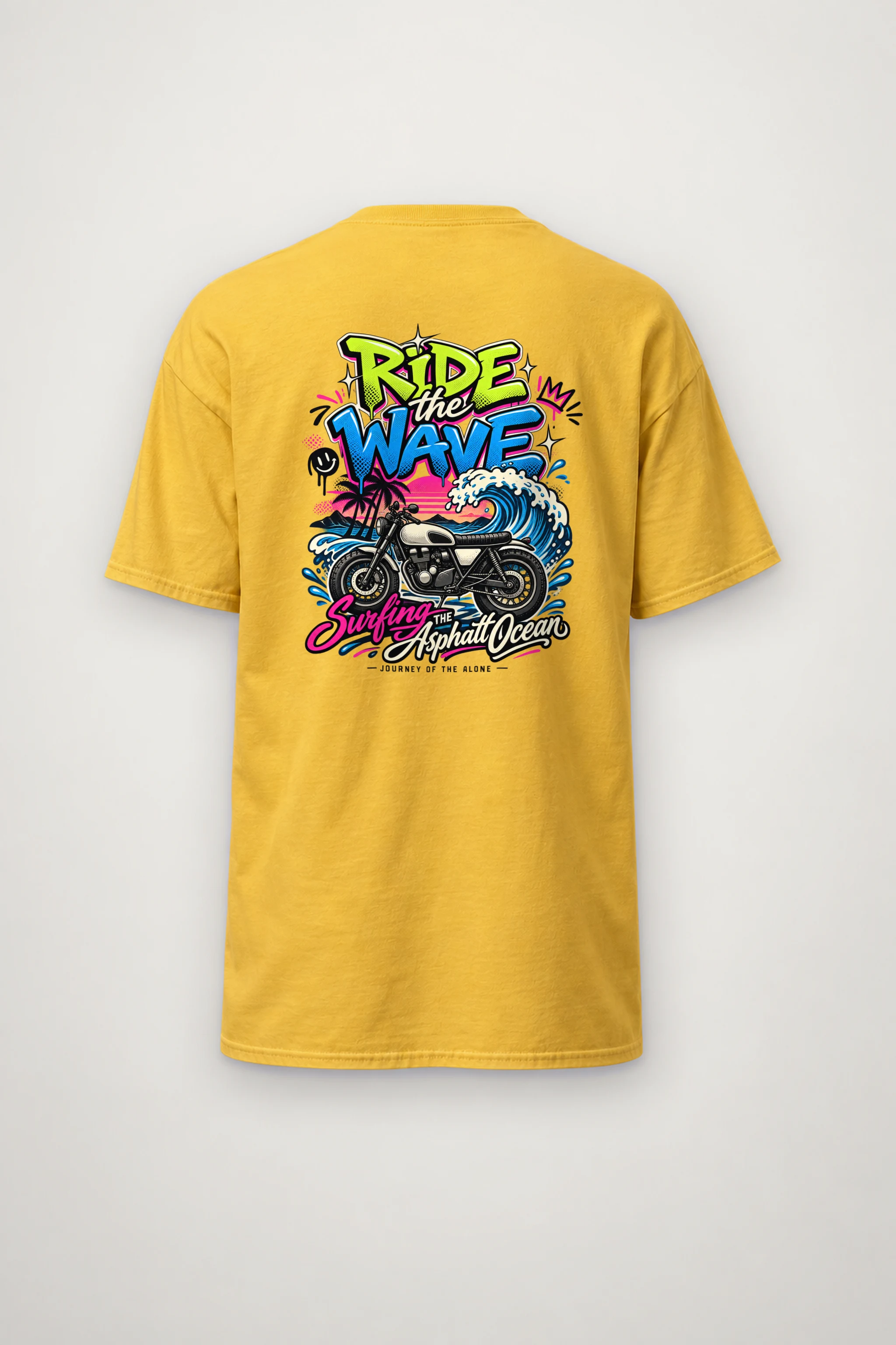 "Asphalt Ocean Journey" Heavyweight Unisex Crewneck T-shirt