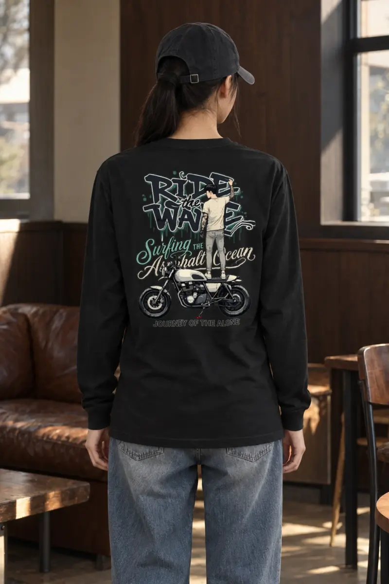 "Asphalt Ocean Journey" Unisex Longsleeve T-shirt
