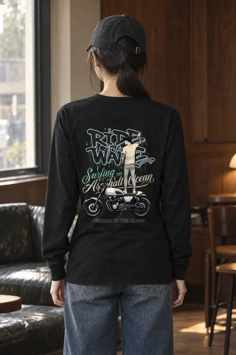 "Asphalt Ocean Journey" Unisex Longsleeve T-shirt