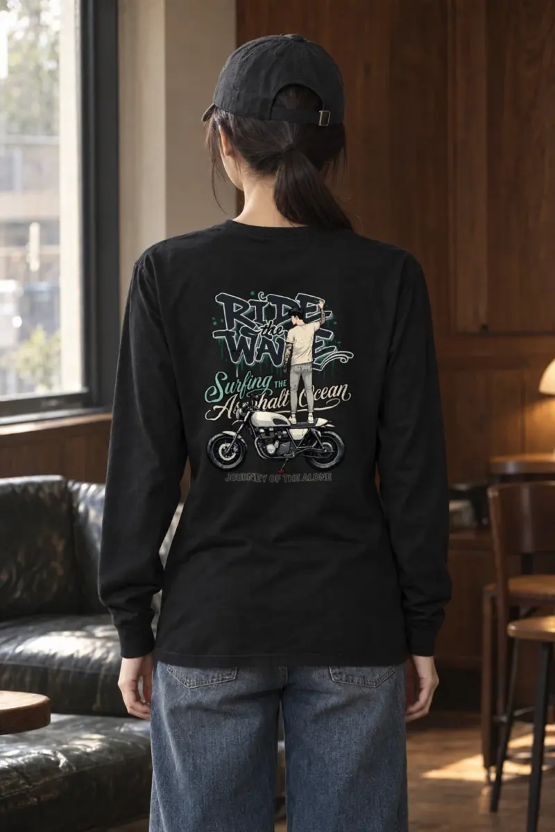 "Asphalt Ocean Journey" Unisex Longsleeve T-shirt