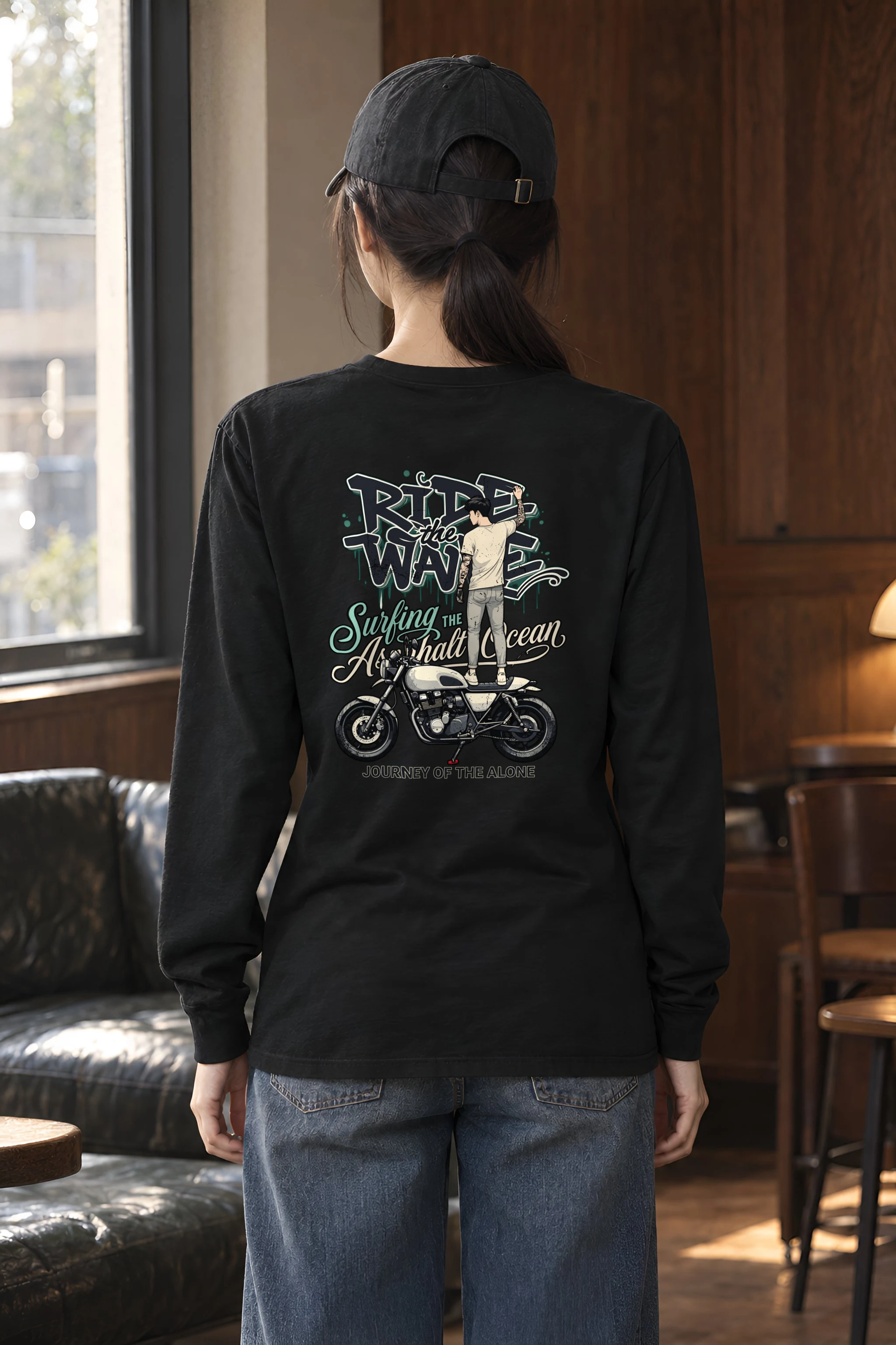 "Asphalt Ocean Journey" Unisex Longsleeve T-shirt