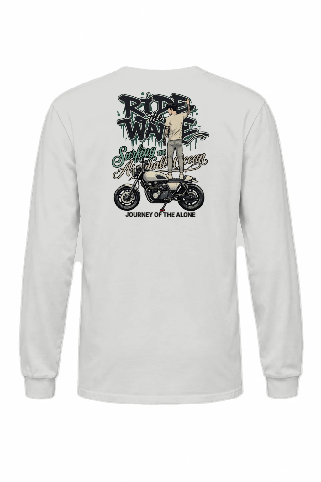 "Asphalt Ocean Journey" Unisex Longsleeve T-shirt | Gildan 2400