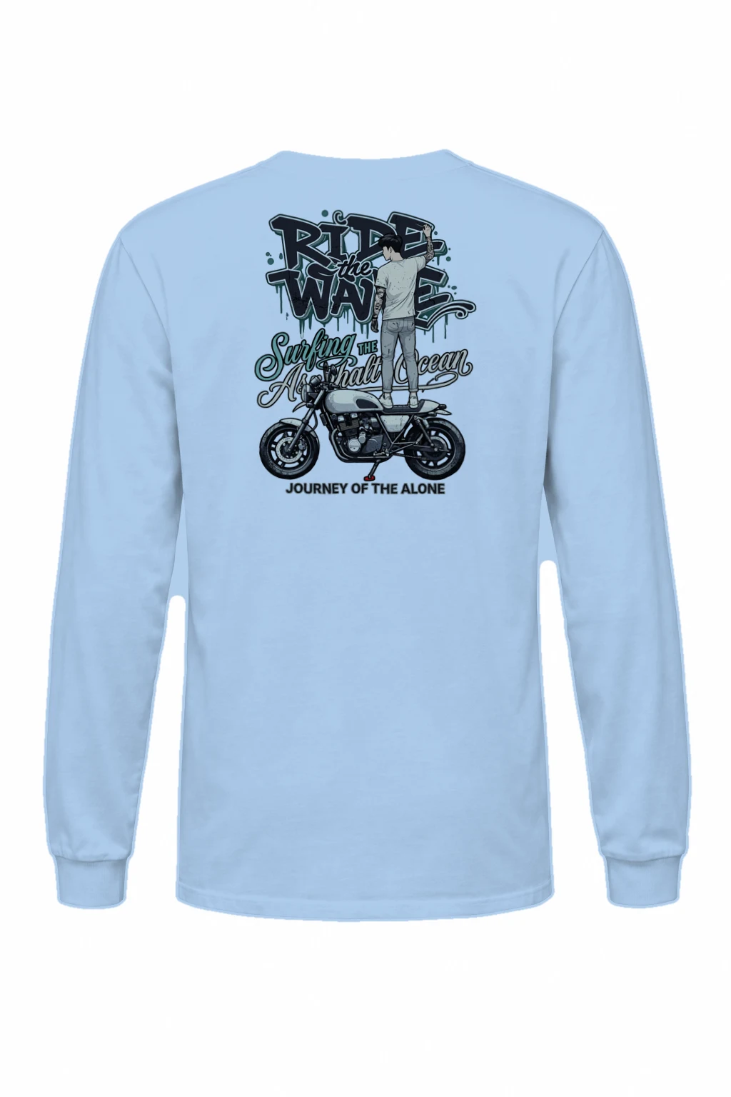 "Asphalt Ocean Journey" Unisex Longsleeve T-shirt | Gildan 2400