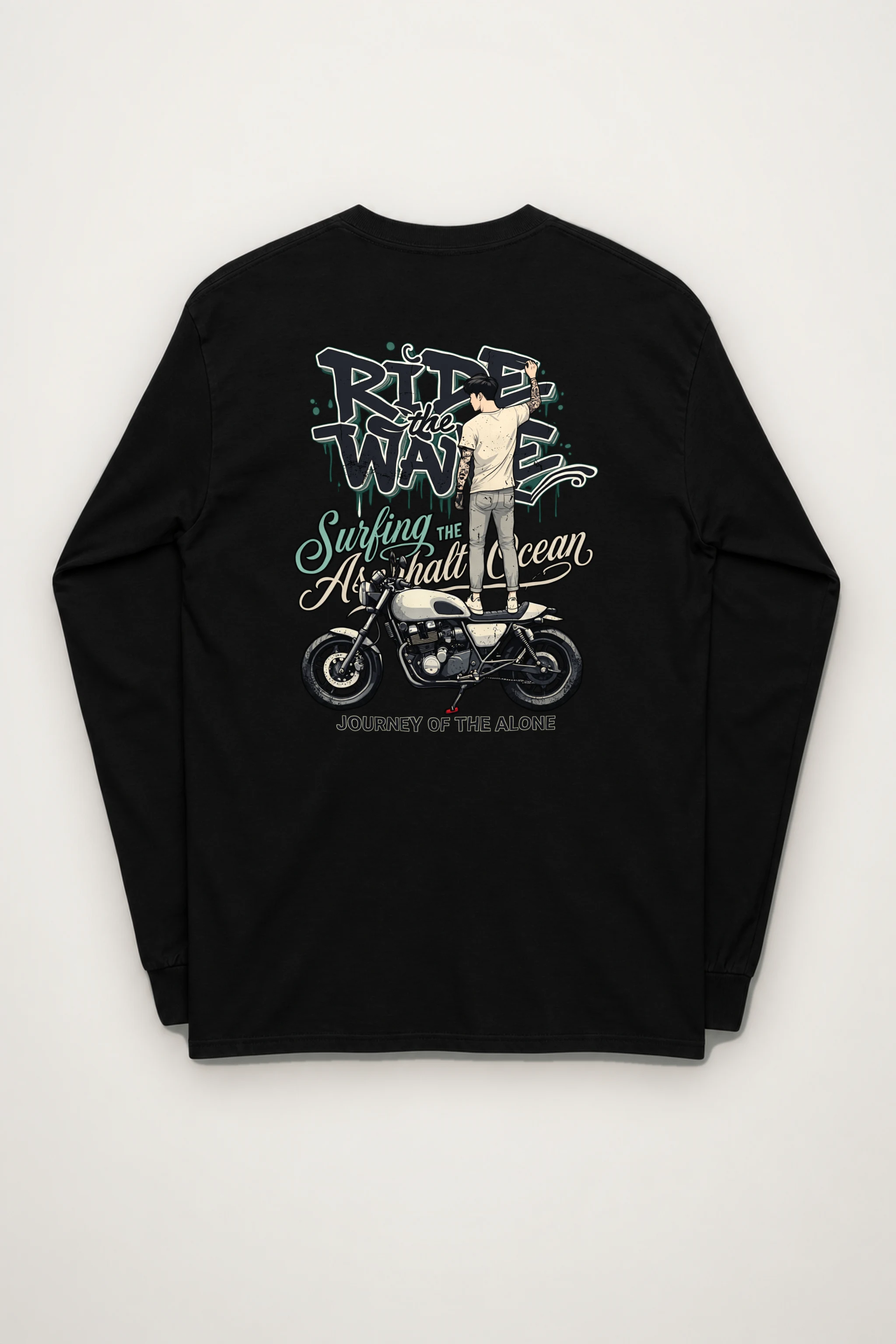 "Asphalt Ocean Journey" Unisex Longsleeve T-shirt