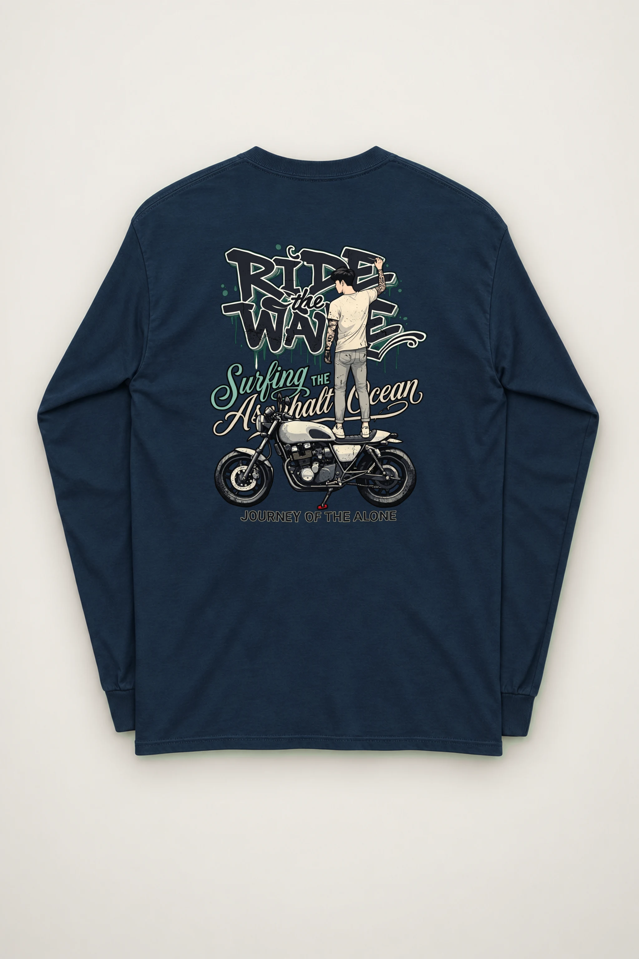 "Asphalt Ocean Journey" Unisex Longsleeve T-shirt