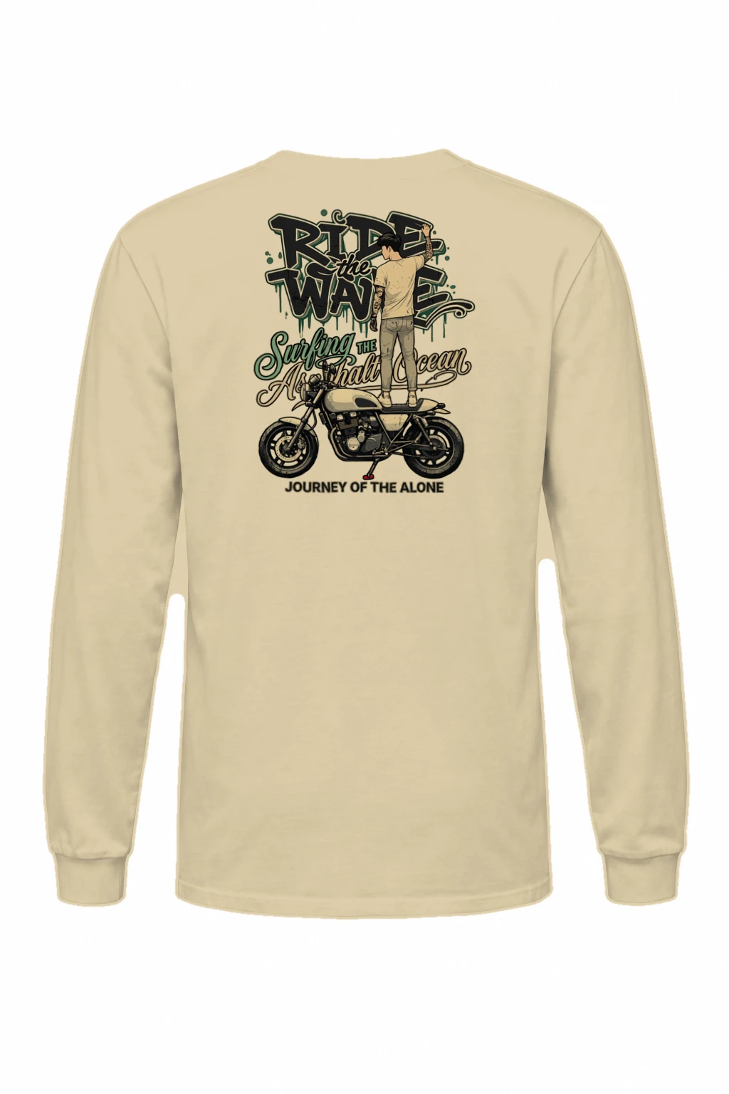 "Asphalt Ocean Journey" Unisex Longsleeve T-shirt | Gildan 2400