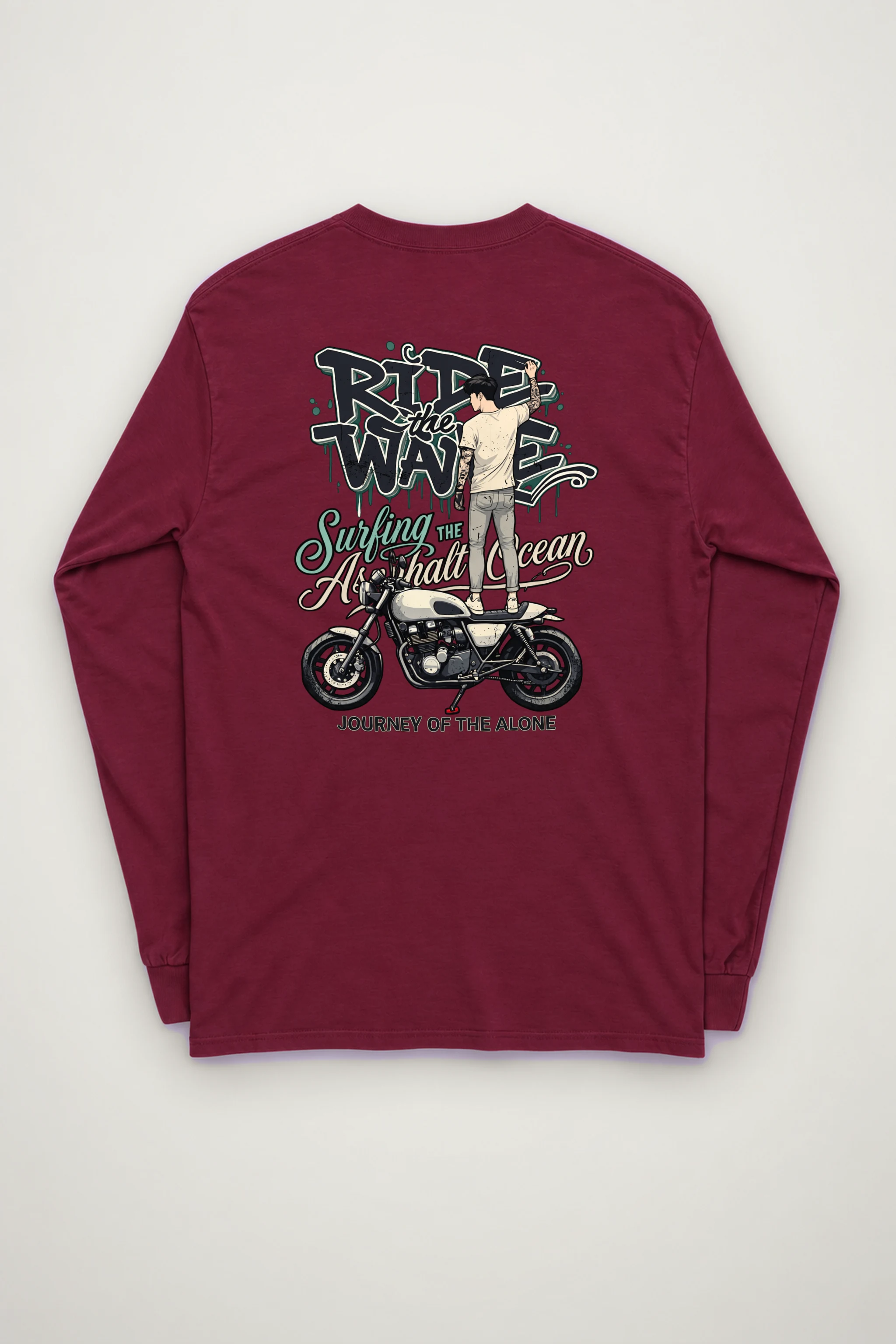 "Asphalt Ocean Journey" Unisex Longsleeve T-shirt