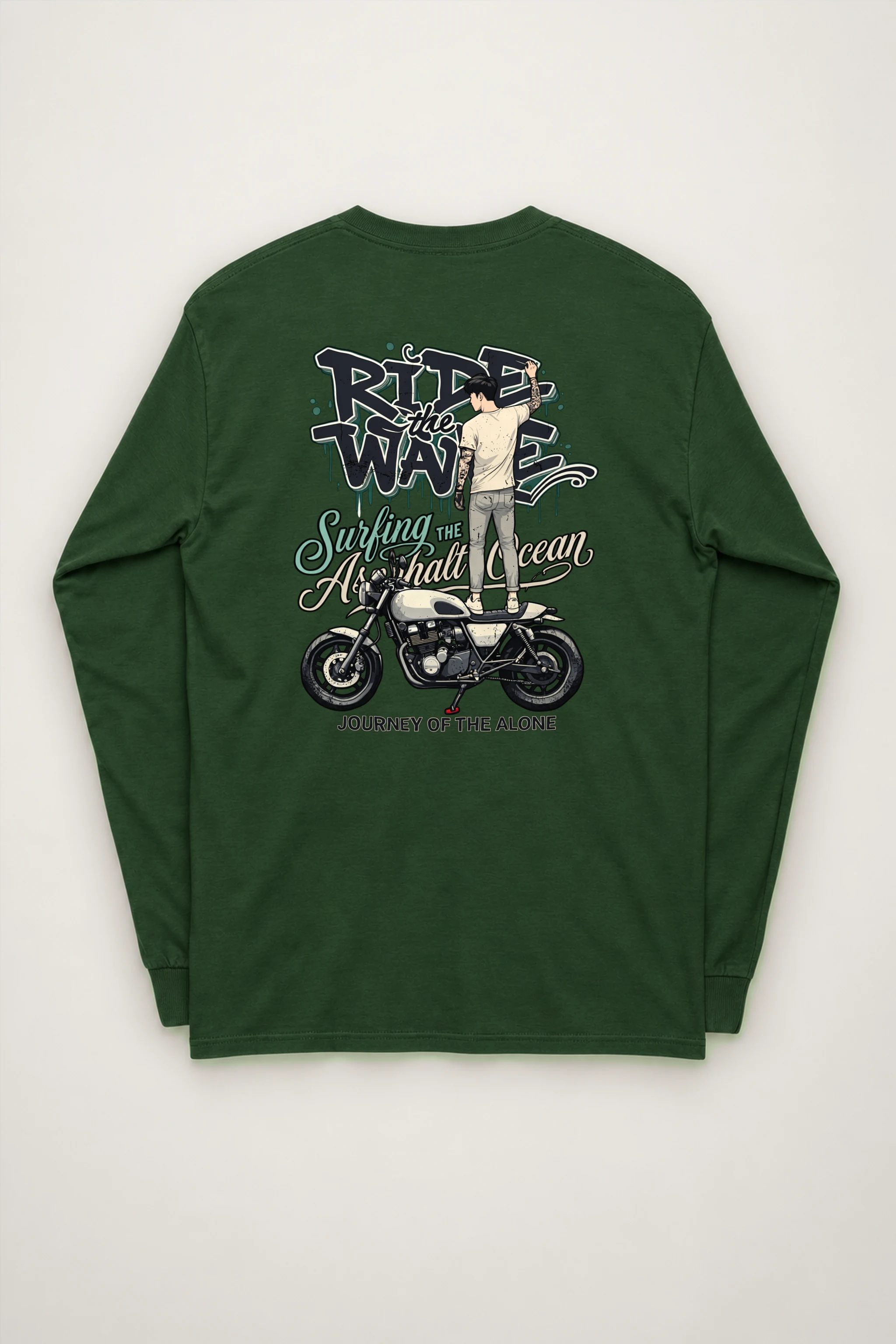 "Asphalt Ocean Journey" Unisex Longsleeve T-shirt