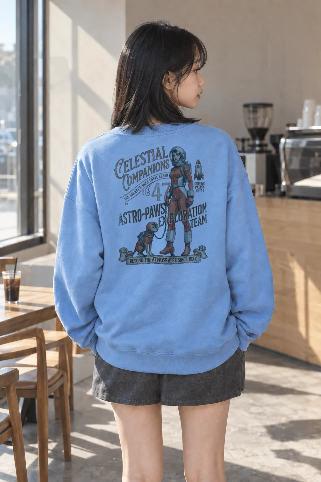 "Astro-Paws Patrol" Heavy Blend Unisex Crewneck Sweatshirt | Gildan 18000