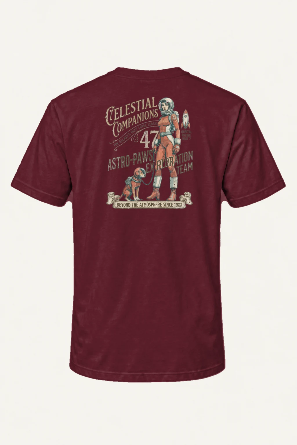 "Astro-Paws Patrol" Heavyweight Unisex Crewneck T-shirt | Gildan 5000