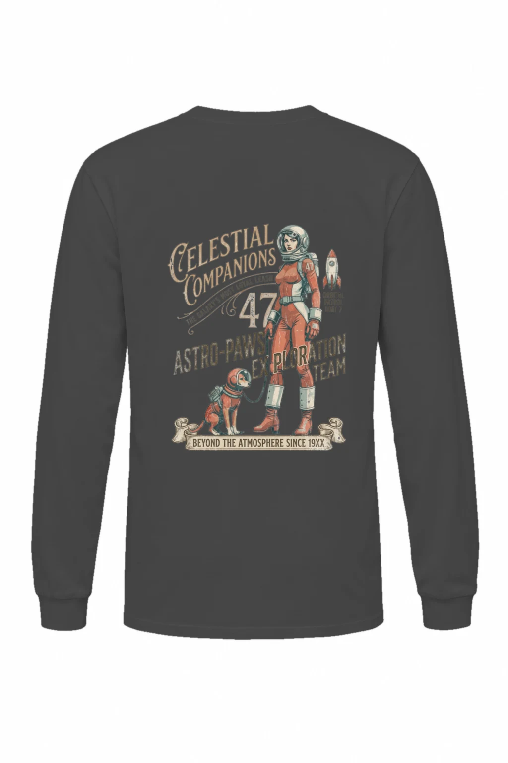 "Astro-Paws Patrol" Unisex Longsleeve T-shirt | Gildan 2400