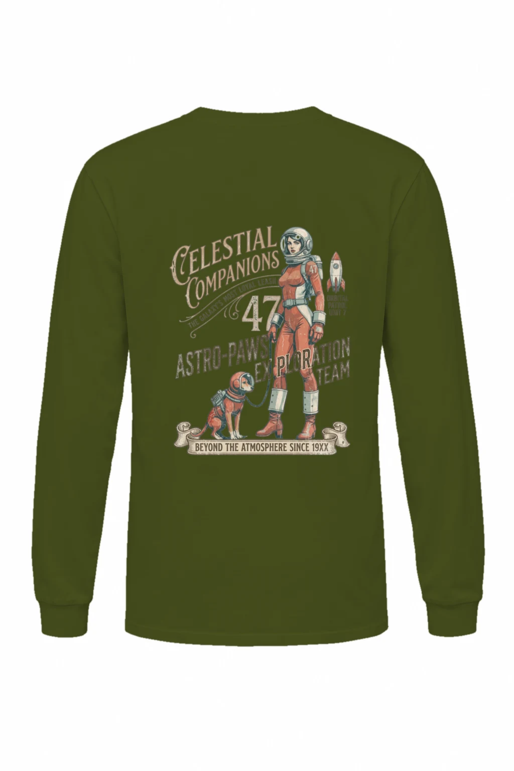 "Astro-Paws Patrol" Unisex Longsleeve T-shirt | Gildan 2400