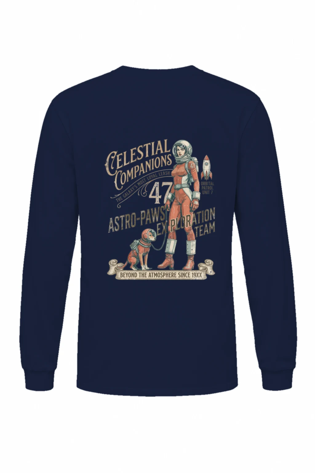 "Astro-Paws Patrol" Unisex Longsleeve T-shirt | Gildan 2400