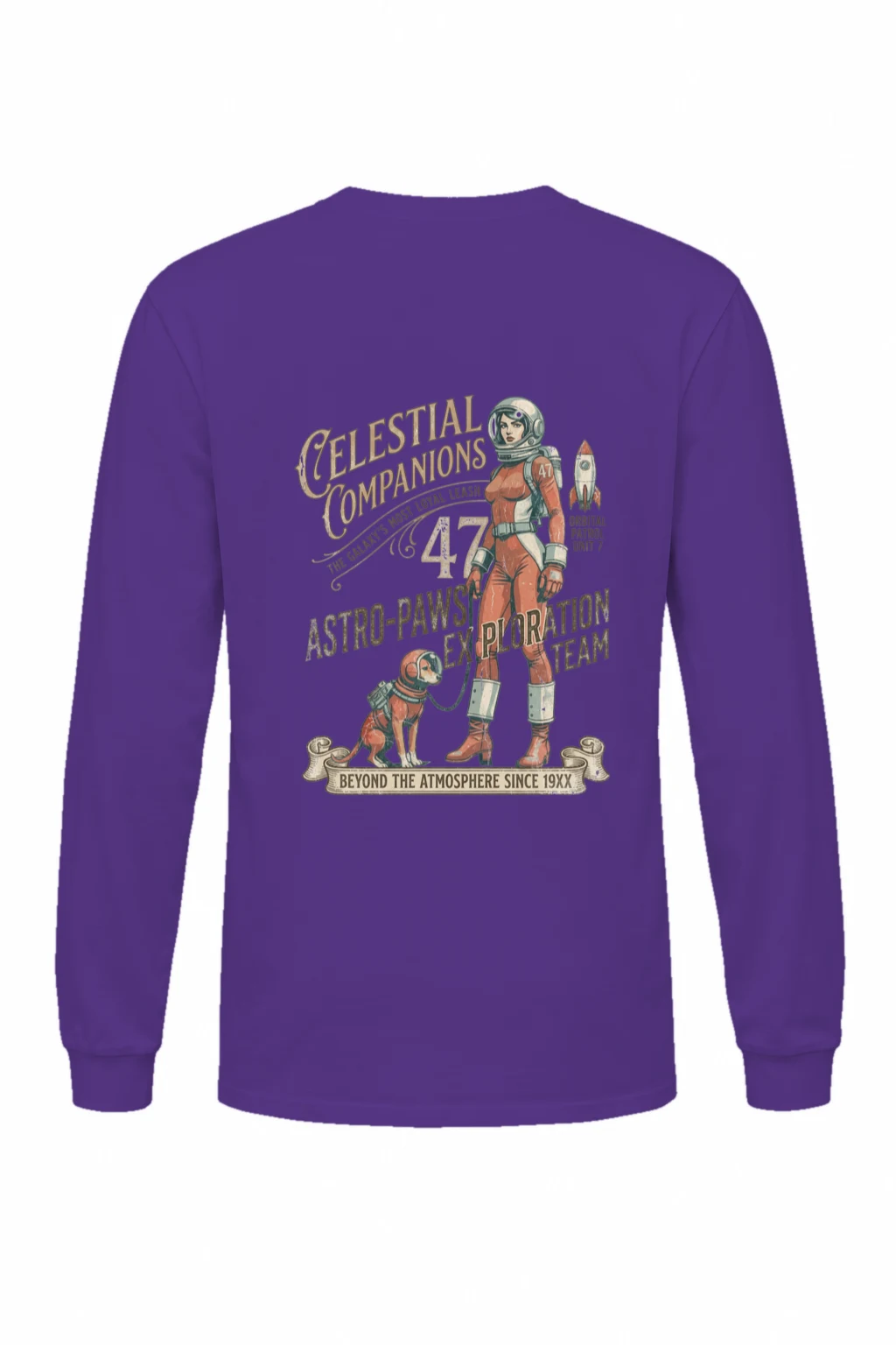 "Astro-Paws Patrol" Unisex Longsleeve T-shirt | Gildan 2400
