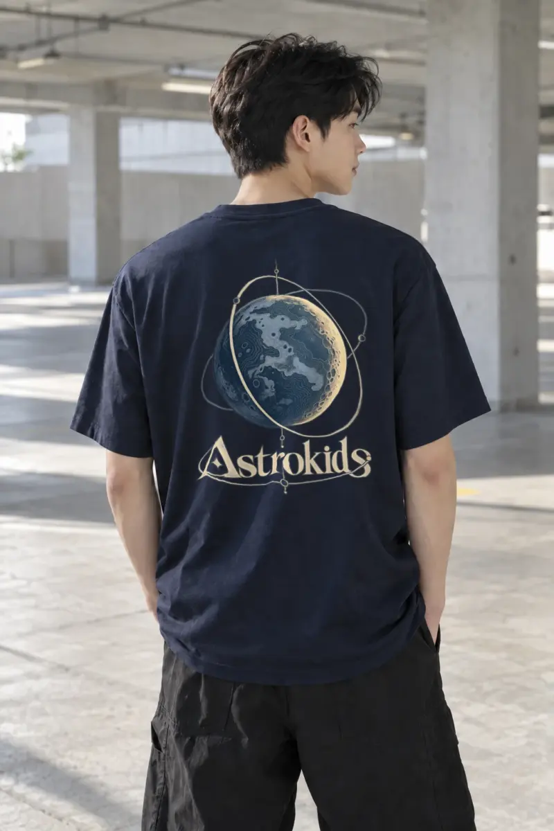 "Astrokids Orbital" Heavyweight Unisex Crewneck T-shirt | Gildan 5000
