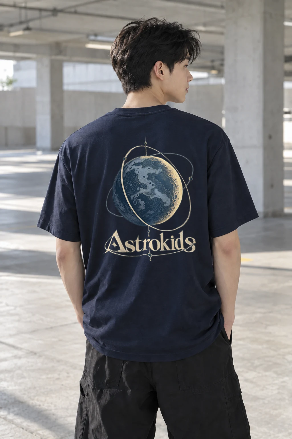 "Astrokids Orbital" Heavyweight Unisex Crewneck T-shirt | Gildan 5000