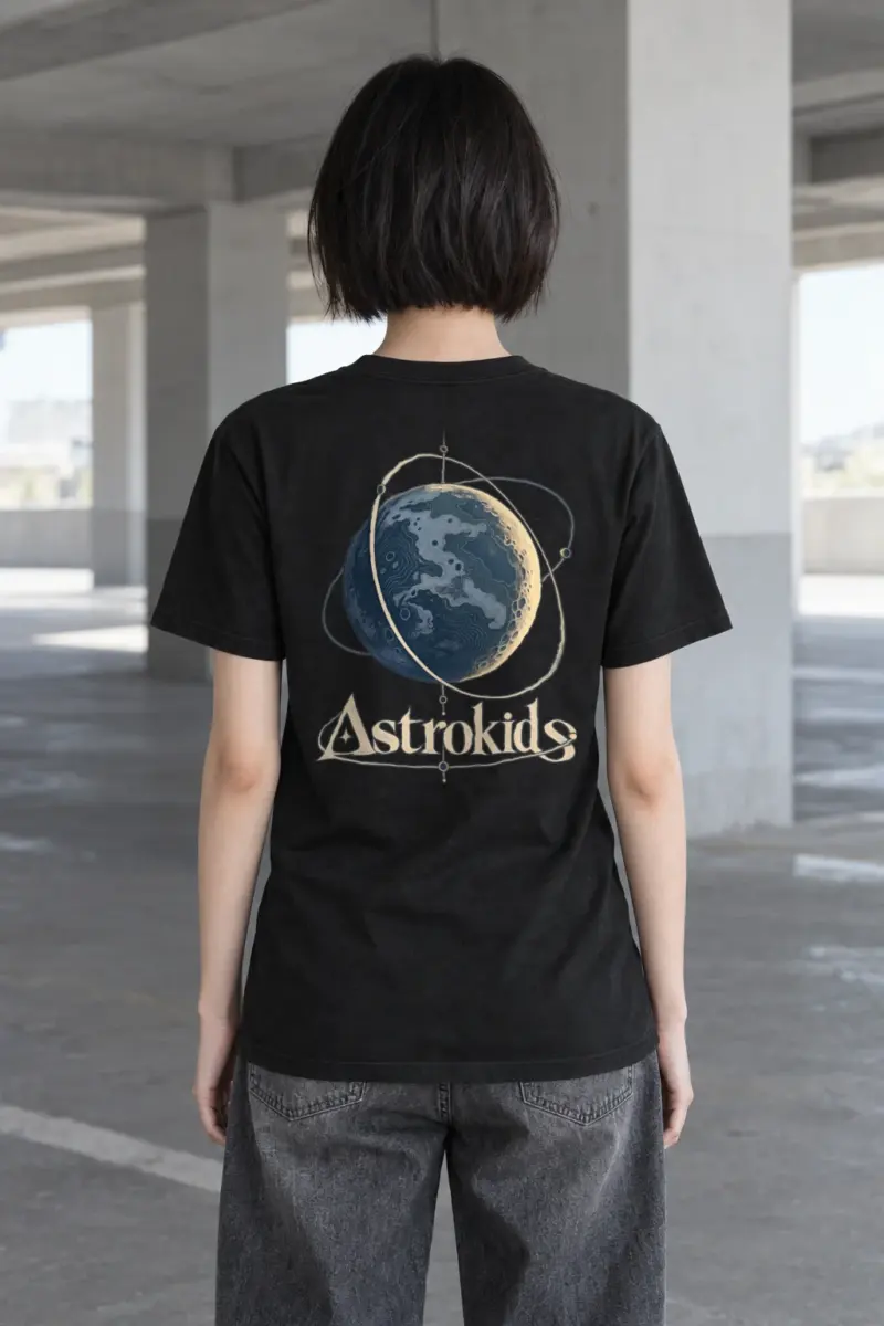 "Astrokids Orbital" Heavyweight Unisex Crewneck T-shirt | Gildan 5000