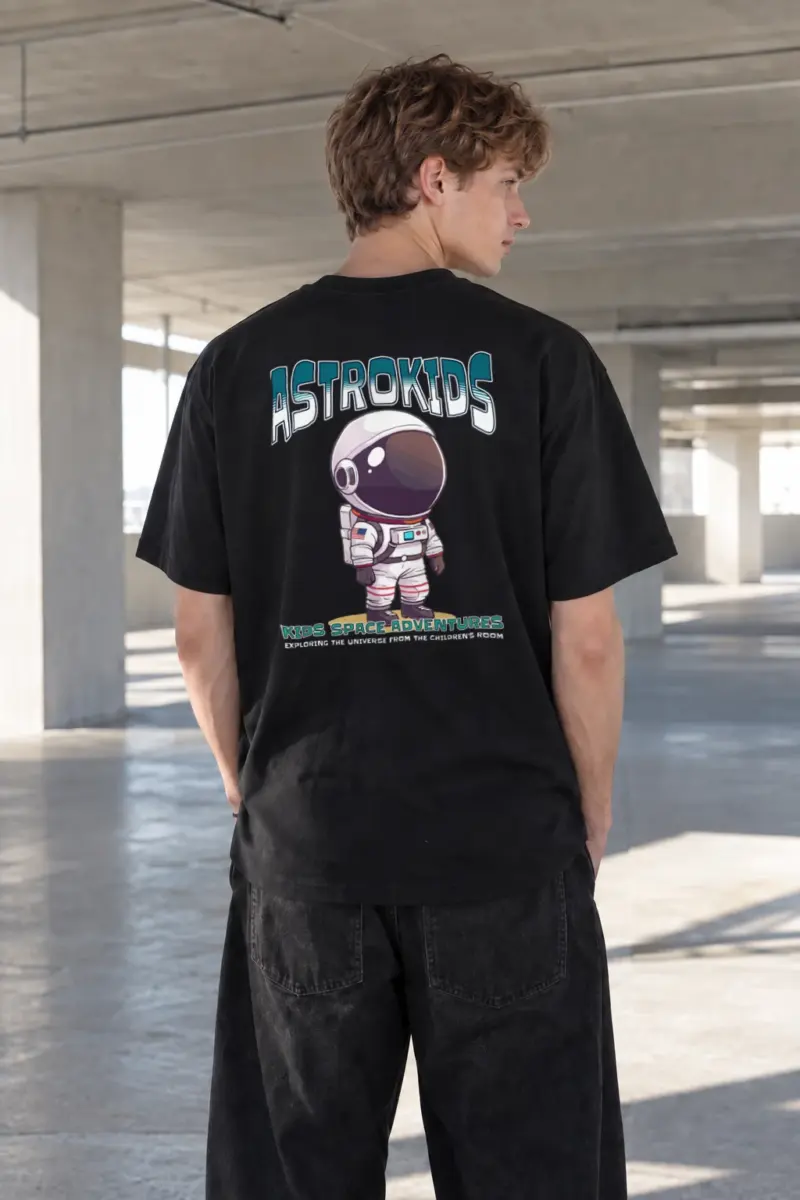 “Astrokids Space Adventures” Heavyweight Unisex Crewneck T-shirt | Gildan 5000