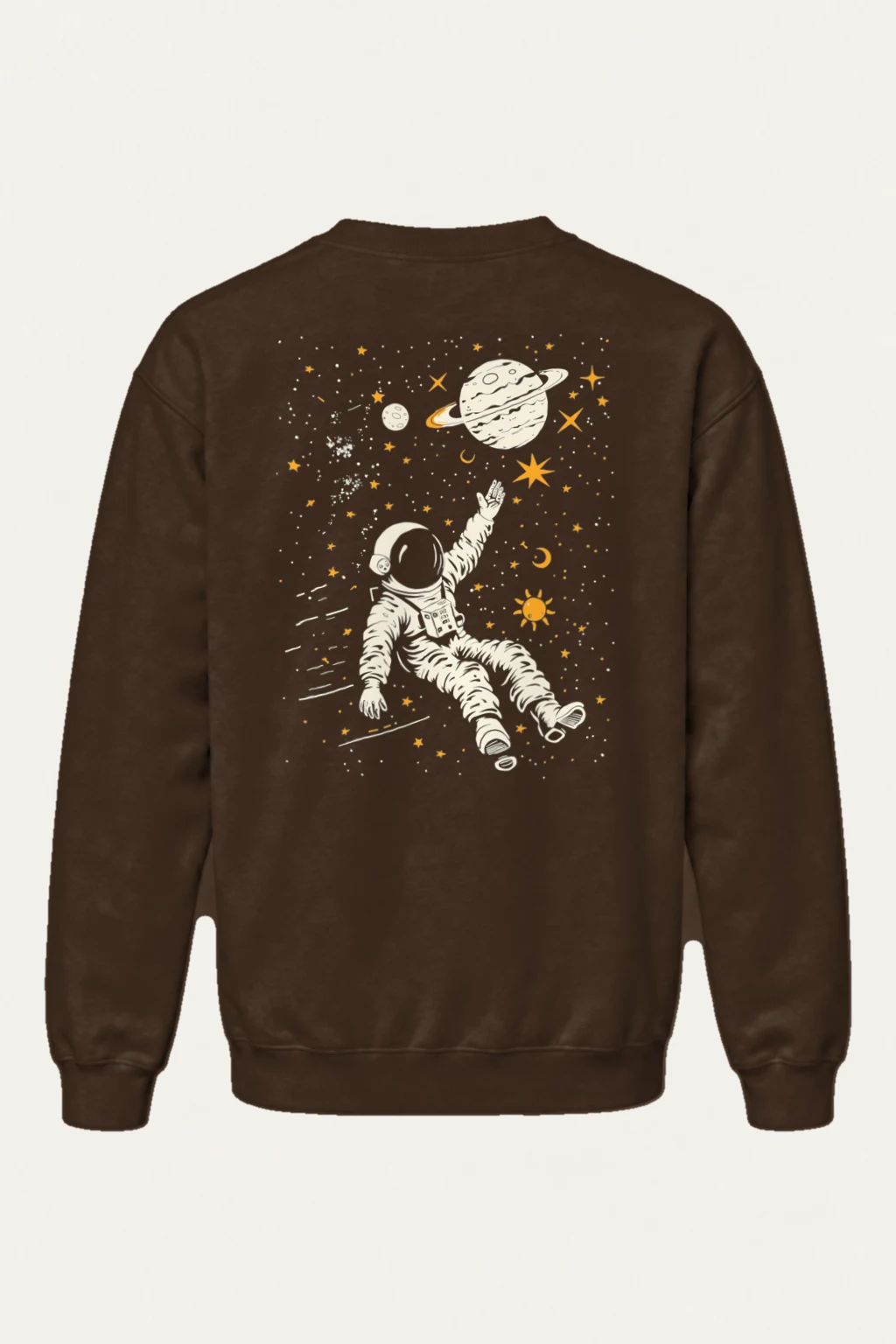 "Astronaut Among Stars" Heavy Blend Unisex Crewneck Sweatshirt | Gildan 18000