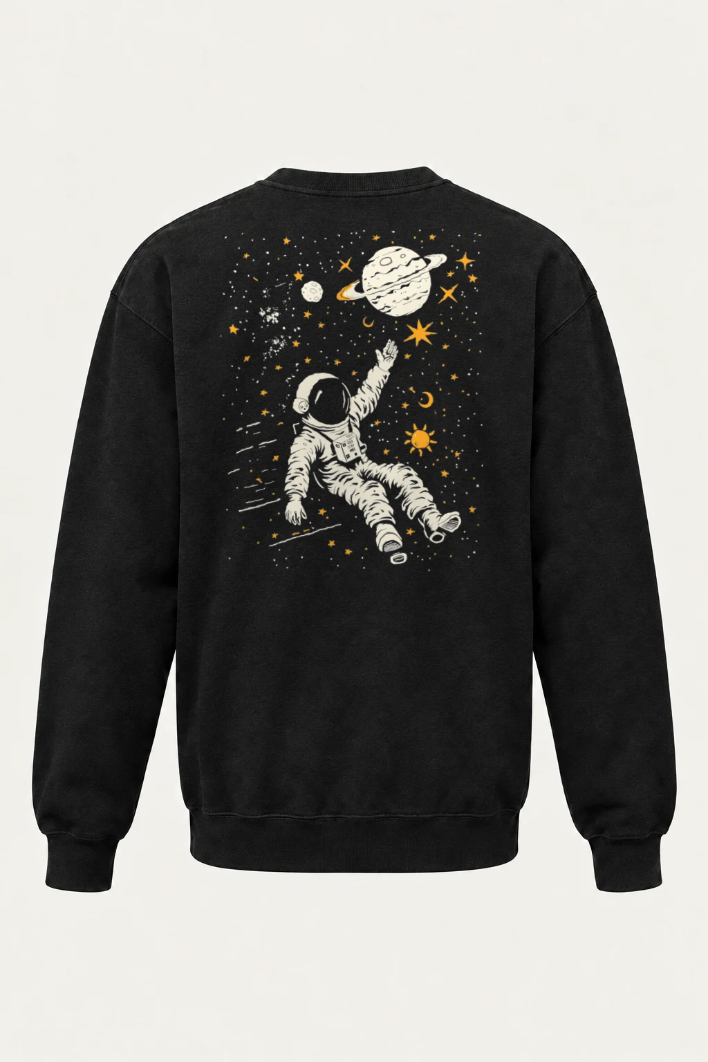 "Astronaut Among Stars" Heavy Blend Unisex Crewneck Sweatshirt | Gildan 18000