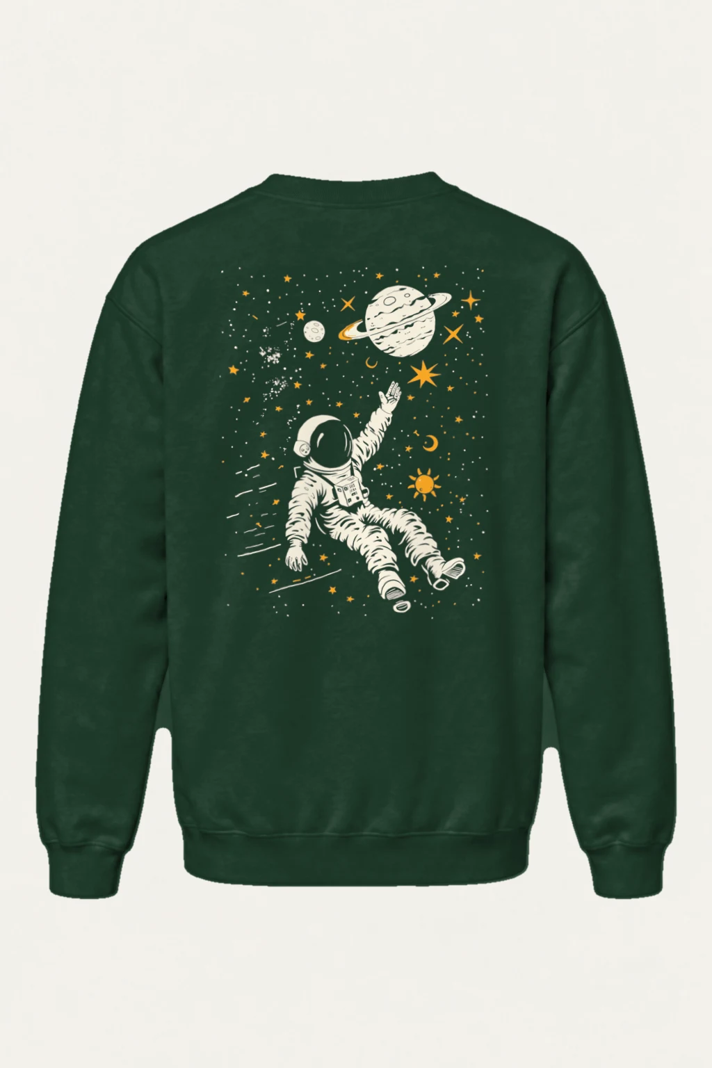"Astronaut Among Stars" Heavy Blend Unisex Crewneck Sweatshirt | Gildan 18000