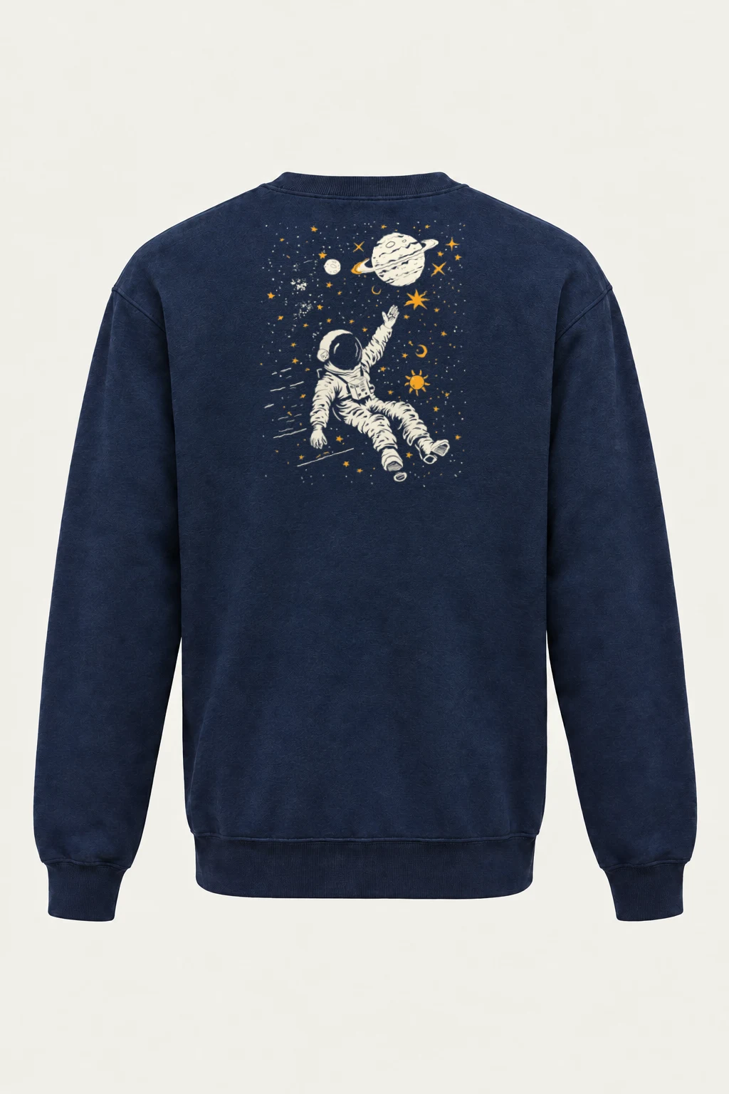 "Astronaut Among Stars" Heavy Blend Unisex Crewneck Sweatshirt | Gildan 18000