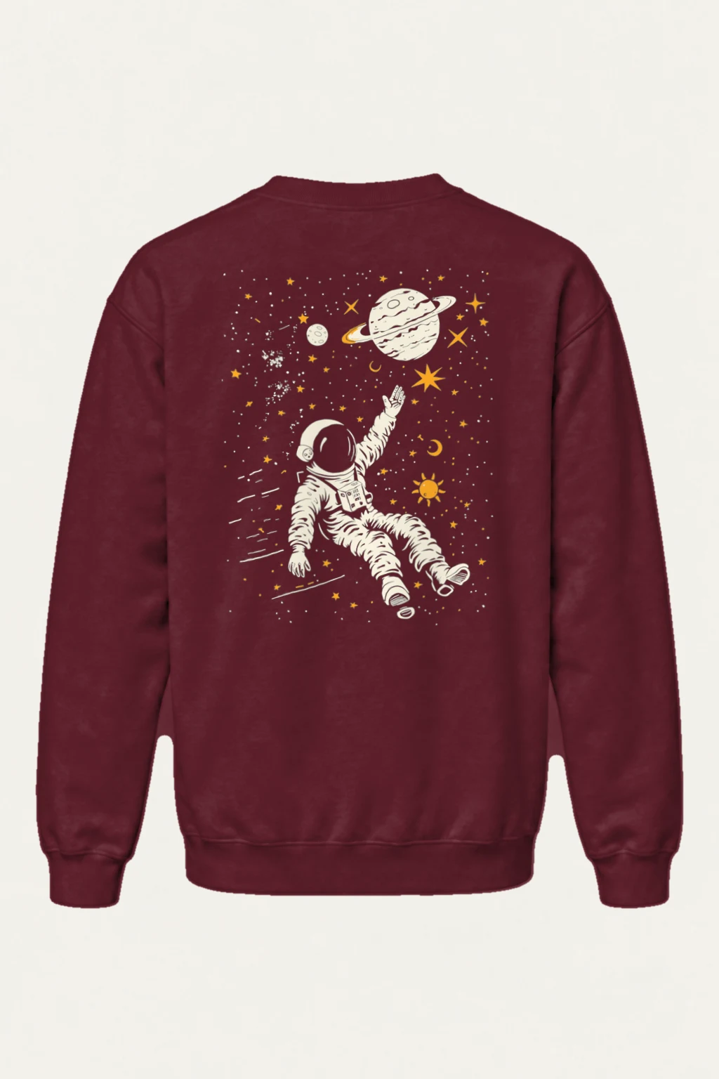 "Astronaut Among Stars" Heavy Blend Unisex Crewneck Sweatshirt | Gildan 18000