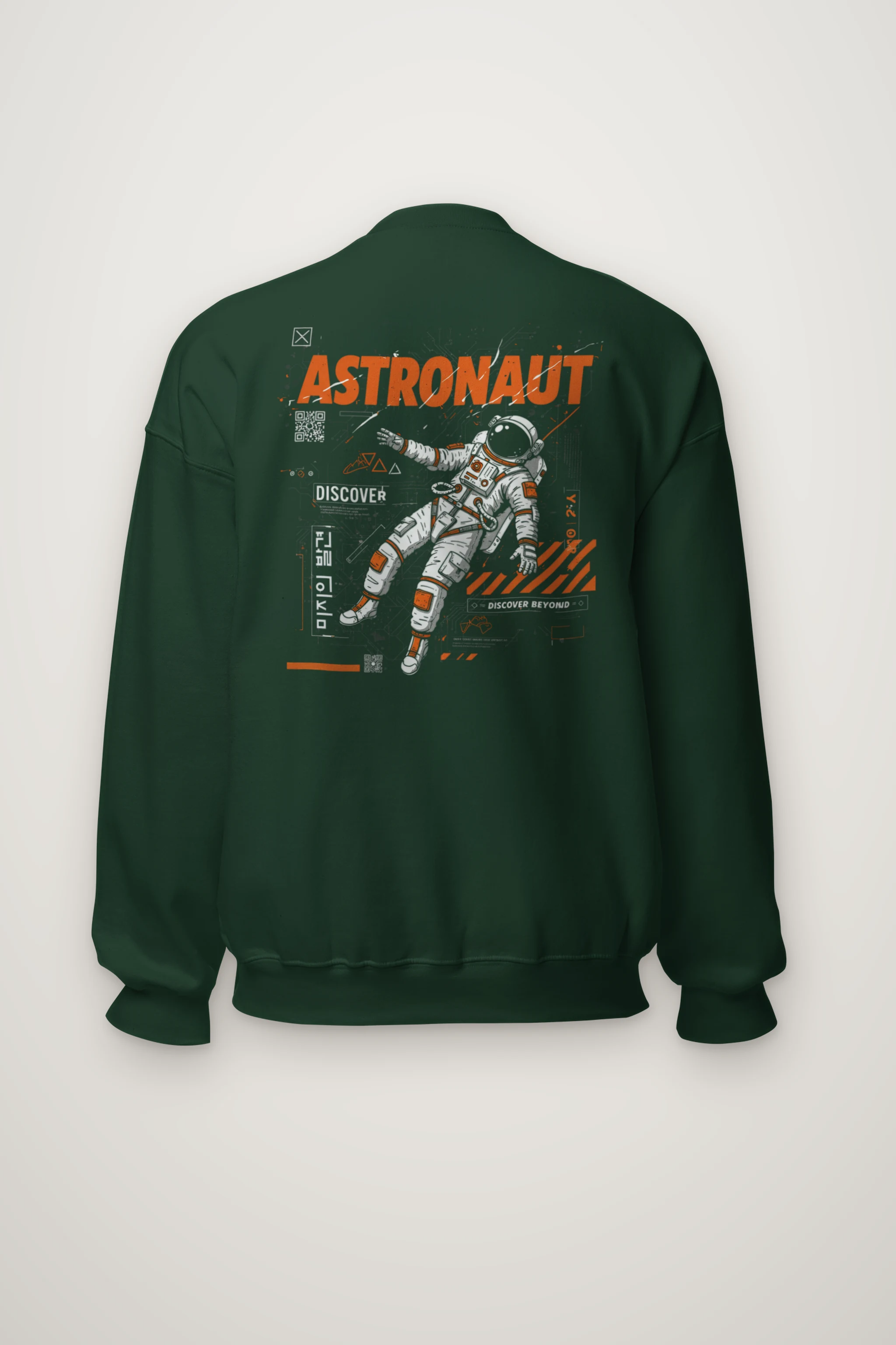 "Astronaut Discover" Heavy Blend Unisex Crewneck Sweatshirt