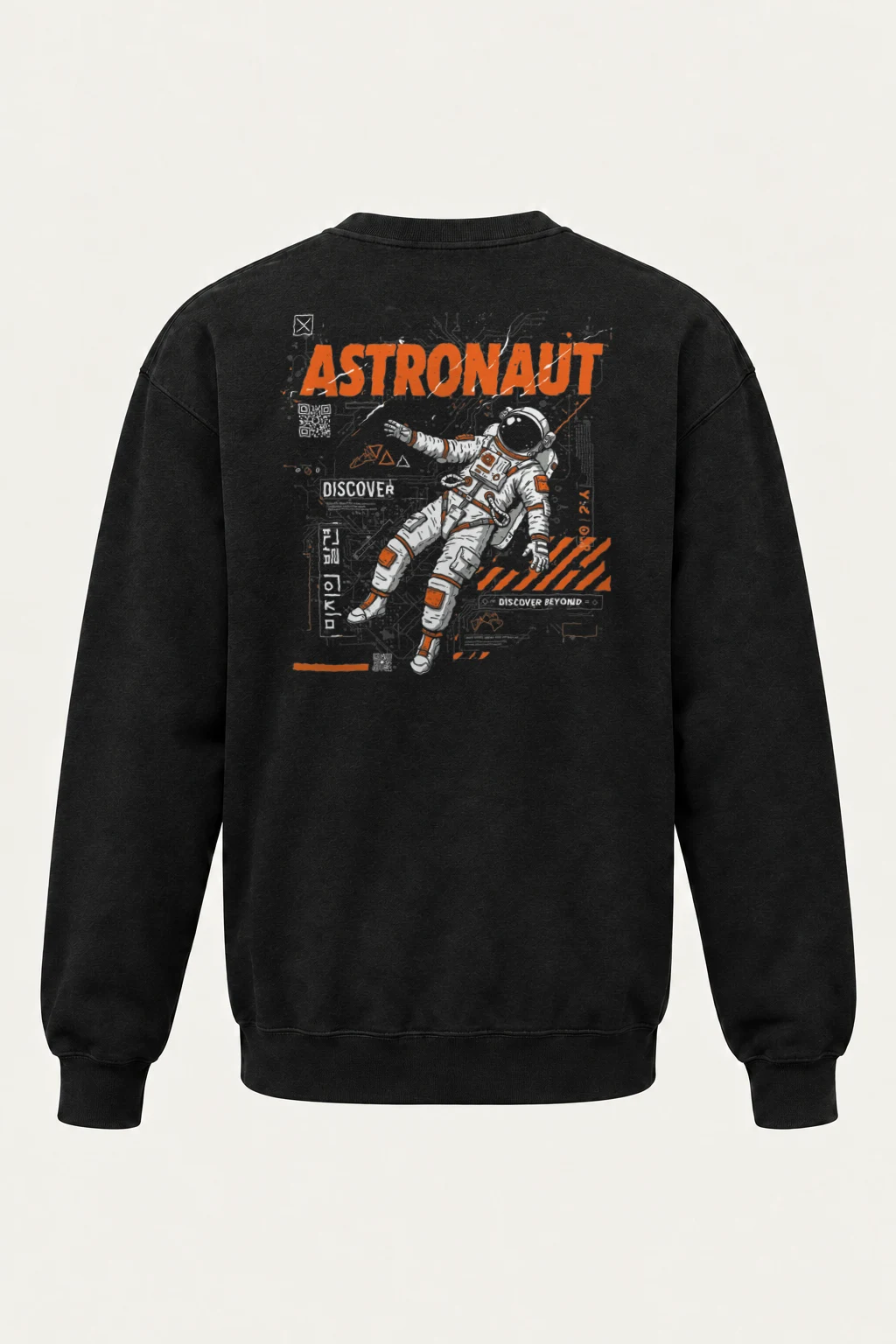 "Astronaut Discover" Heavy Blend Unisex Crewneck Sweatshirt | Gildan 18000