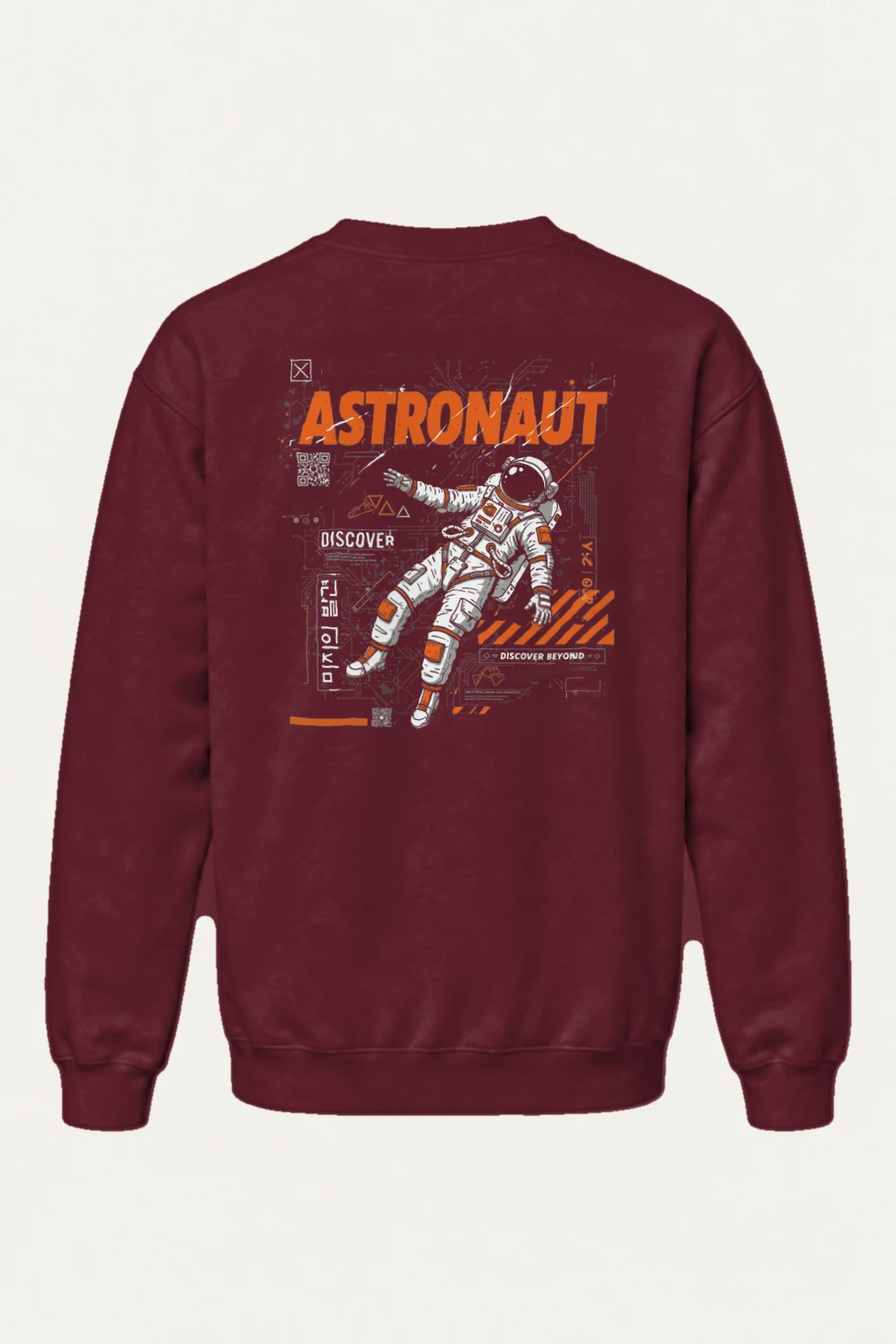 "Astronaut Discover" Heavy Blend Unisex Crewneck Sweatshirt | Gildan 18000
