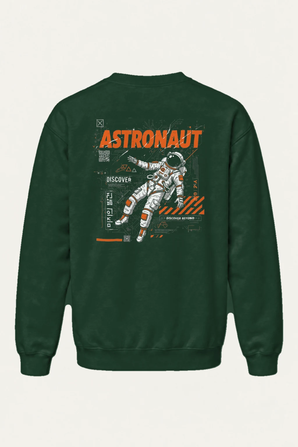 "Astronaut Discover" Heavy Blend Unisex Crewneck Sweatshirt | Gildan 18000