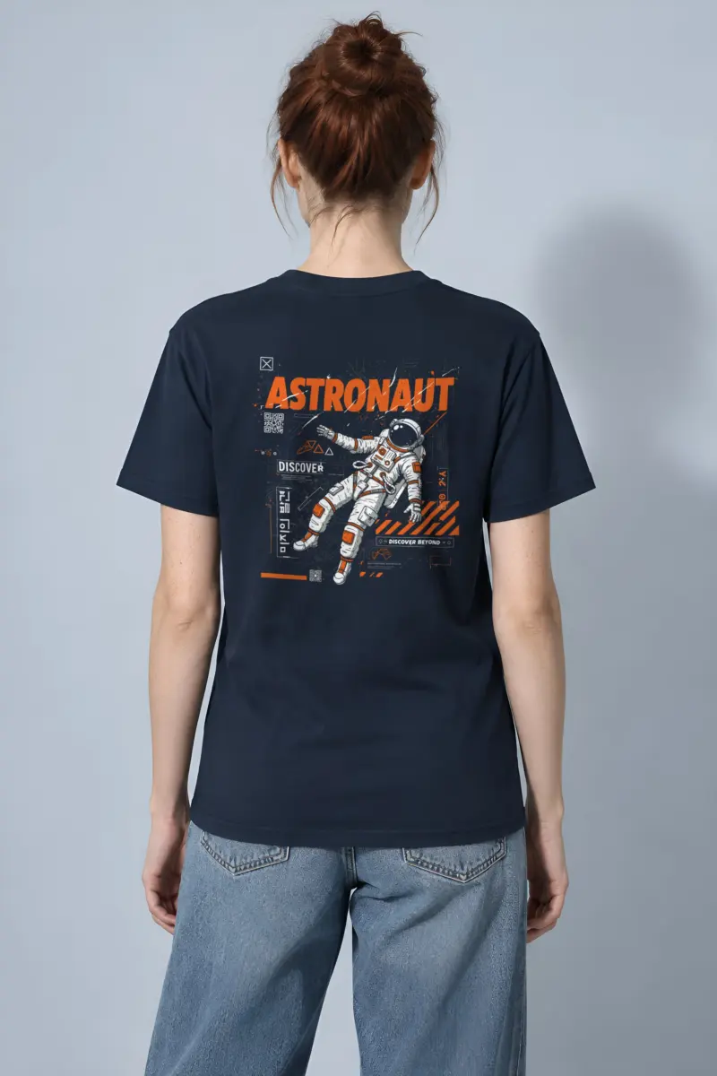 "Astronaut Discover" Heavyweight Unisex Crewneck T-shirt
