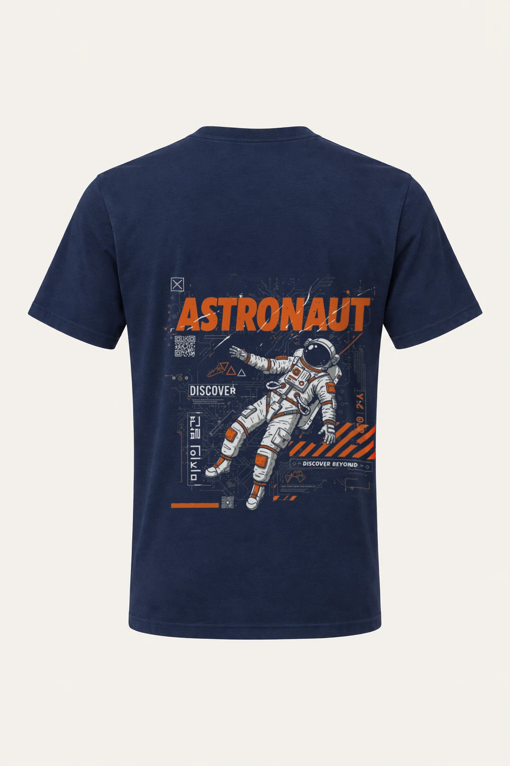 "Astronaut Discover" Heavyweight Unisex Crewneck T-shirt | Gildan 5000