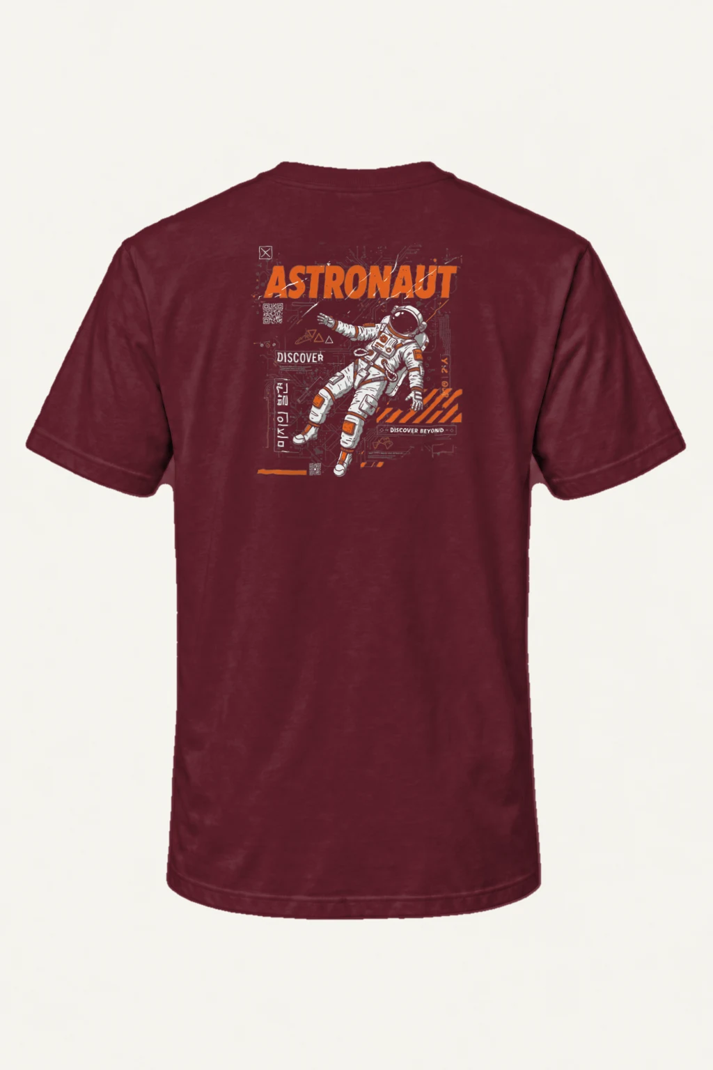 "Astronaut Discover" Heavyweight Unisex Crewneck T-shirt | Gildan 5000