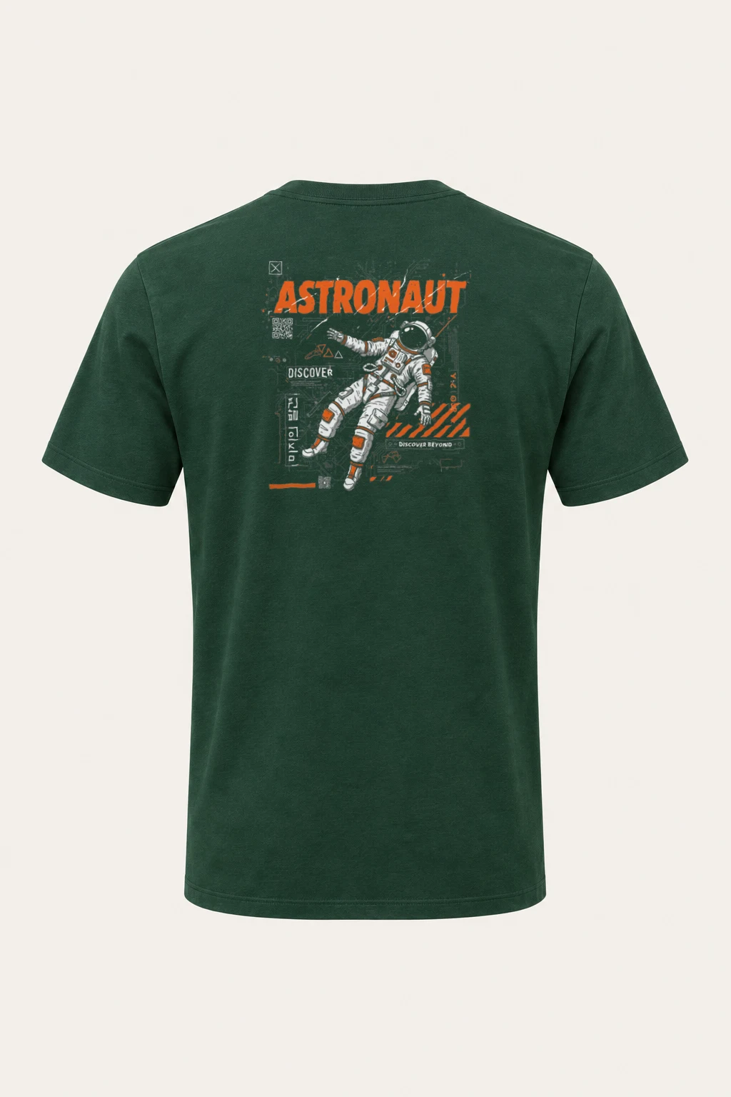 "Astronaut Discover" Heavyweight Unisex Crewneck T-shirt | Gildan 5000