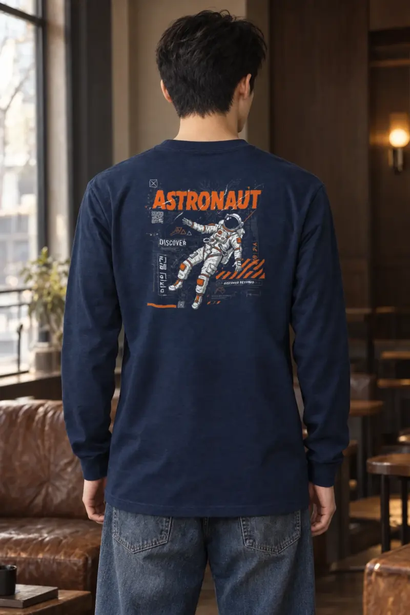 "Astronaut Discover" Unisex Longsleeve T-shirt