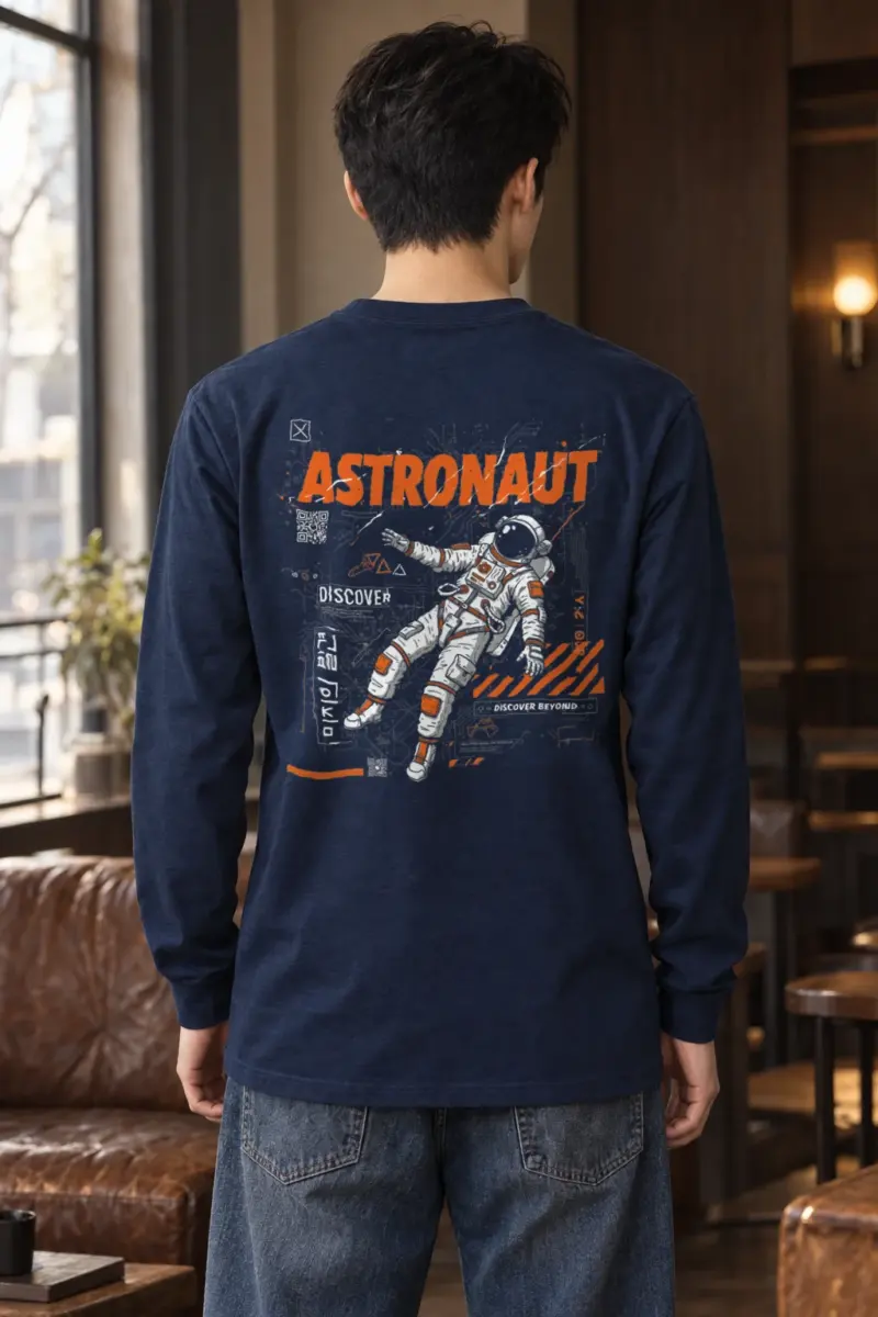 "Astronaut Discover" Unisex Longsleeve T-shirt