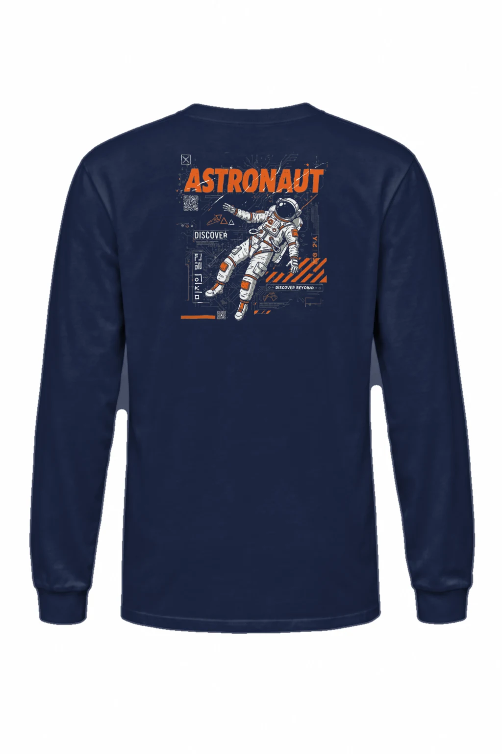 "Astronaut Discover" Unisex Longsleeve T-shirt | Gildan 2400