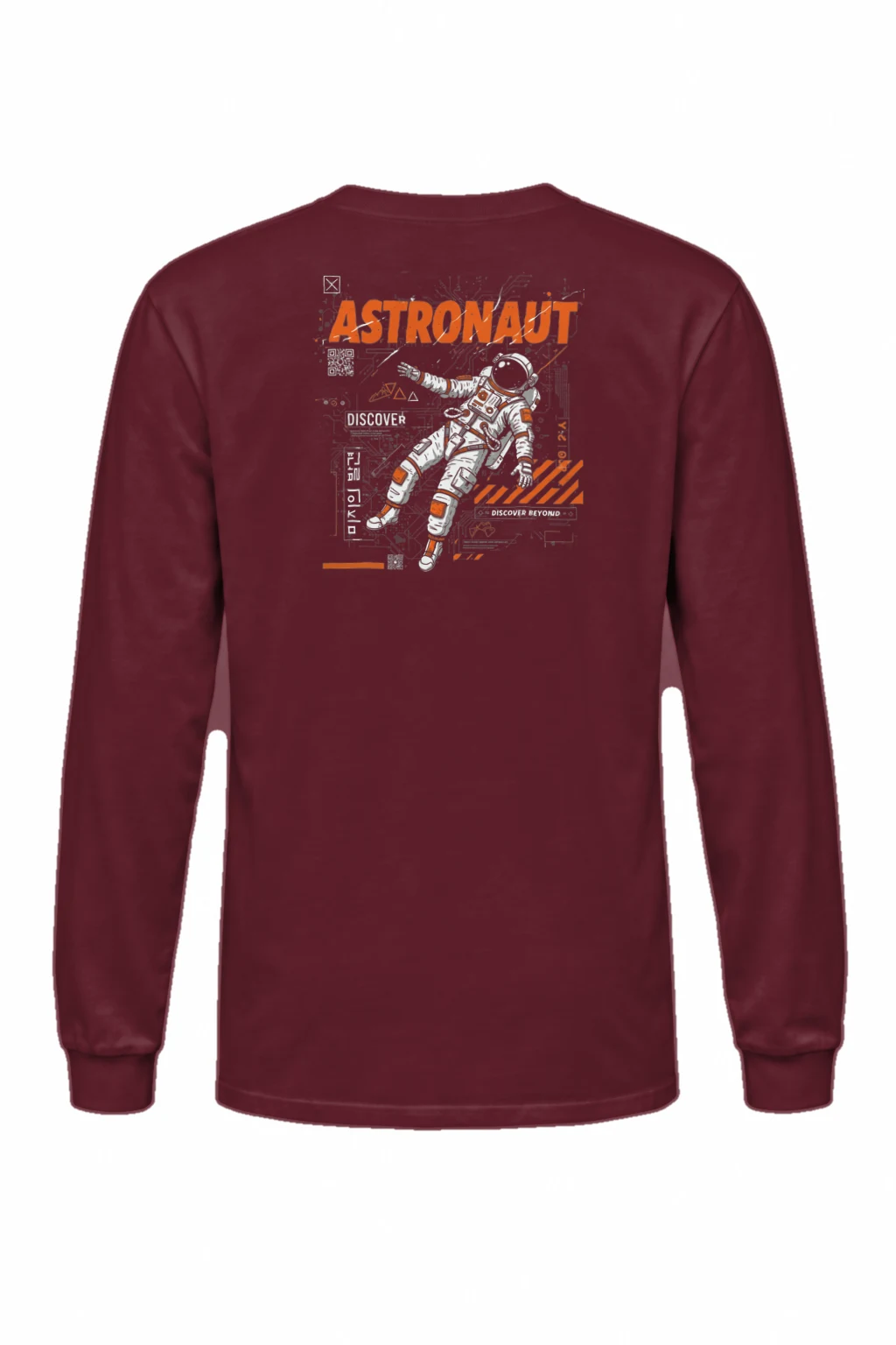 "Astronaut Discover" Unisex Longsleeve T-shirt | Gildan 2400