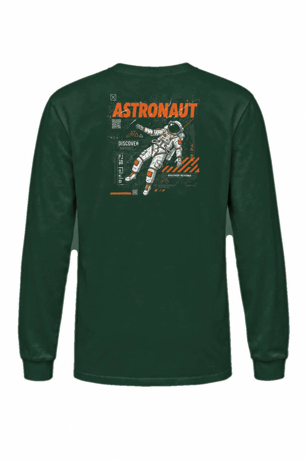 "Astronaut Discover" Unisex Longsleeve T-shirt | Gildan 2400